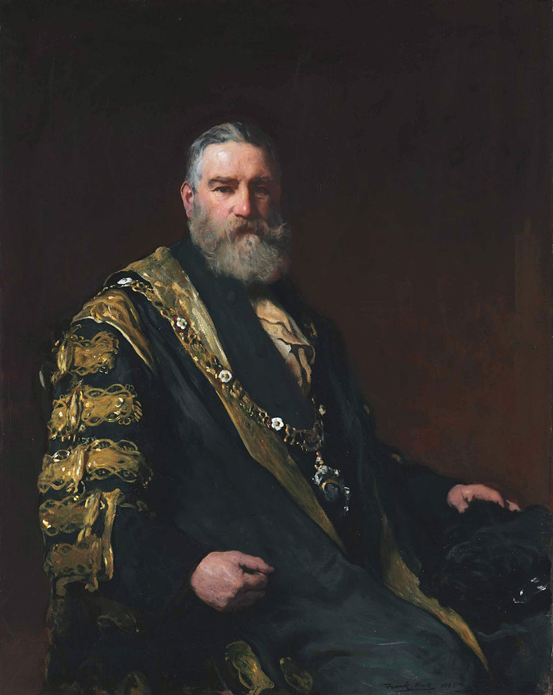 Robert Nicholas Fowler 1st Bt 1885 by Frank Holl (1845-1888)  Christies Auction